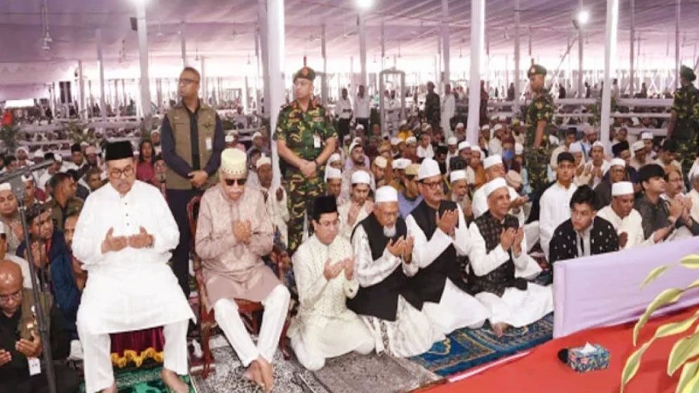 জাতীয় ঈদগাহে ফিলিস্তিনিদের জন্য দোয়া