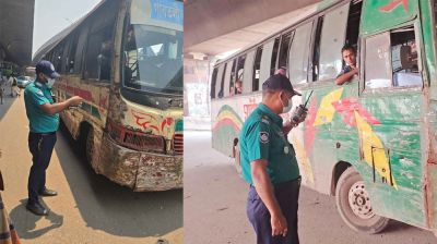 রাজধানীতে ফিটনেস বিহীন যানবাহনের বিরুদ্ধে অভিযান 