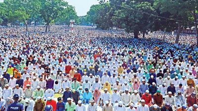  শোলাকিয়ায় ঈদের জামাতে ৫ লক্ষাধিক মুসল্লির অংশগ্রহণ