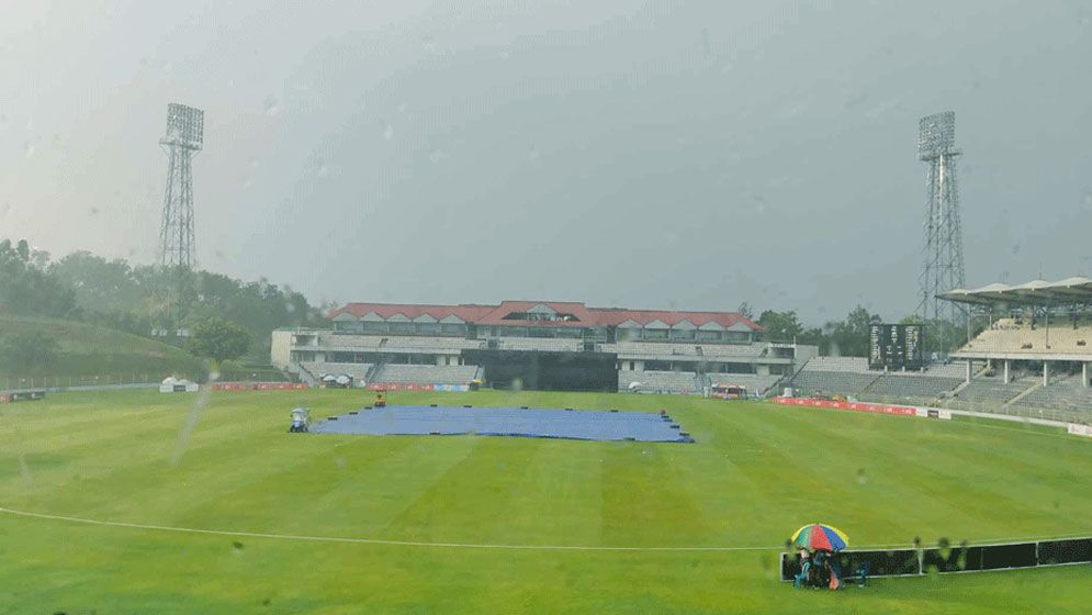 সিলেটে বৃষ্টিতে বন্ধ বাংলাদেশ-ভারত ম্যাচ