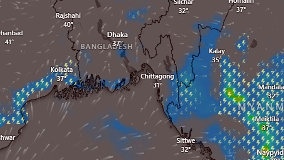 তীব্র বজ্রপাত, কালবৈশাখী ও শিলাবৃষ্টির আশঙ্কা