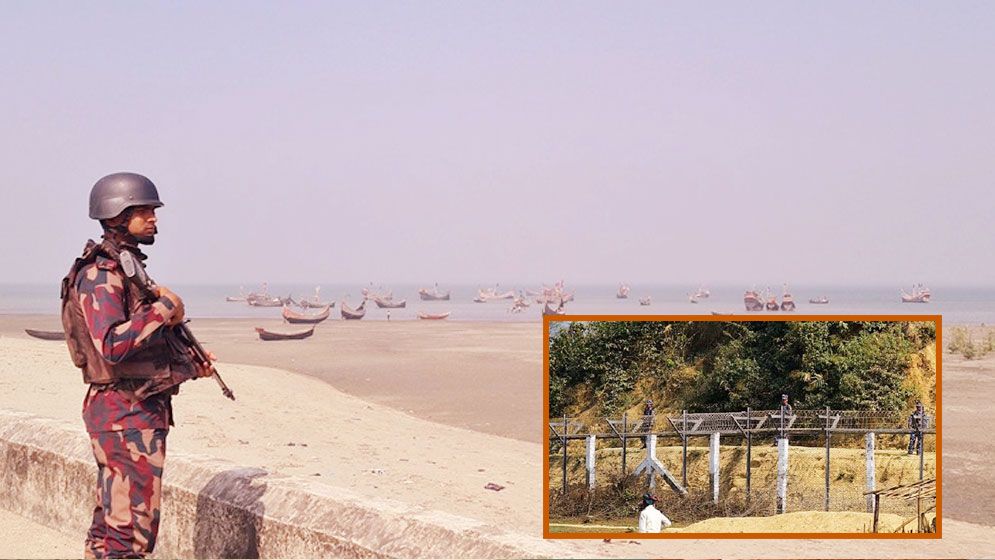 ফের মর্টার শেল ও ভারী গোলার শব্দ, টেকনাফ সীমান্তে আতঙ্ক