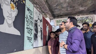 হাবিপ্রবিতে পরিত্যাক্ত যাত্রী ছাউনিকে সৌন্দর্যে রূপ দিলো সেঁজুতি 