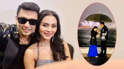 এক ছাতার নিচে জায়েদ-ফারিয়া