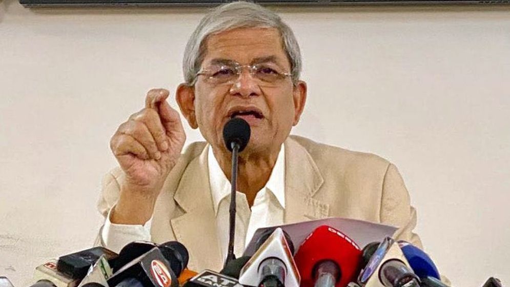 সংসদে প্রধানমন্ত্রীর দেয়া তথ্যের প্রতিবাদে ফখরুলের বিবৃতি