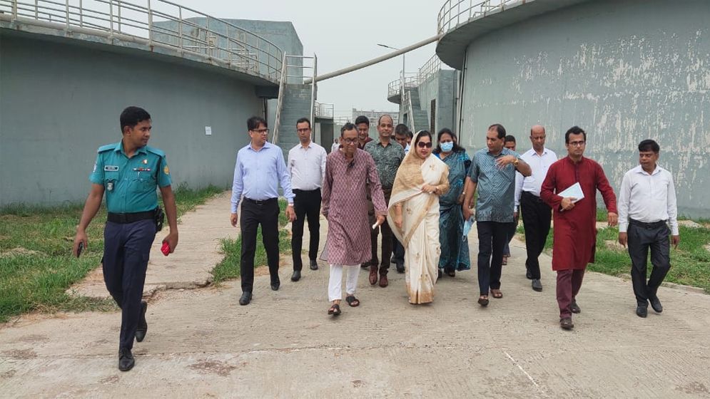 ট্যানারি শিল্প নগরী পরিদর্শনে শিল্প মন্ত্রণালয়ের সিনিয়র সচিব