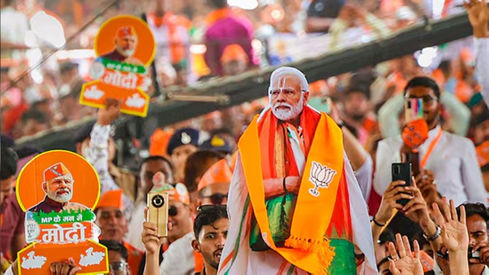 ভারতের লোকসভা নির্বাচনে এনডিএ'র হ্যাটট্রিক, আবারো ক্ষমতায় মোদি