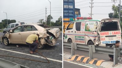 ঢাকা-মাওয়া এক্সপ্রেসওয়ের দুর্ঘটনায় আহত ৮