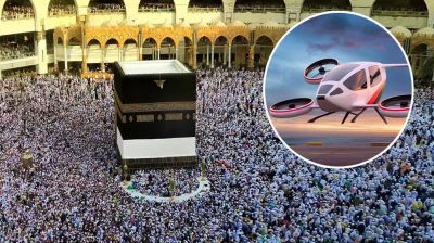 সৌদিতে হজযাত্রীদের জন্য উড়ন্ত টেক্সি সেবা উদ্বোধন