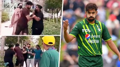 স্ত্রীর সঙ্গে হাঁটার সময় অজ্ঞাতের কটূক্তি, মারতে গেলেন হারিস (ভিডিও)