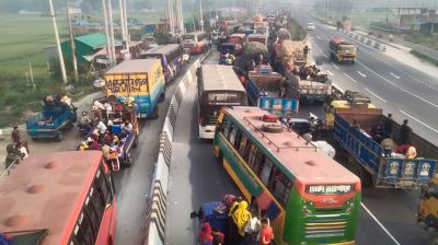 বঙ্গবন্ধু সেতু মহাসড়কে ২০ কিলোমিটার যানজট