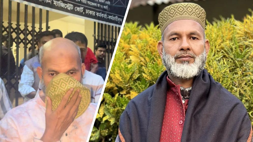টুপিতে মুখ ঢেকে ‘পালালেন’ আবেদ আলী