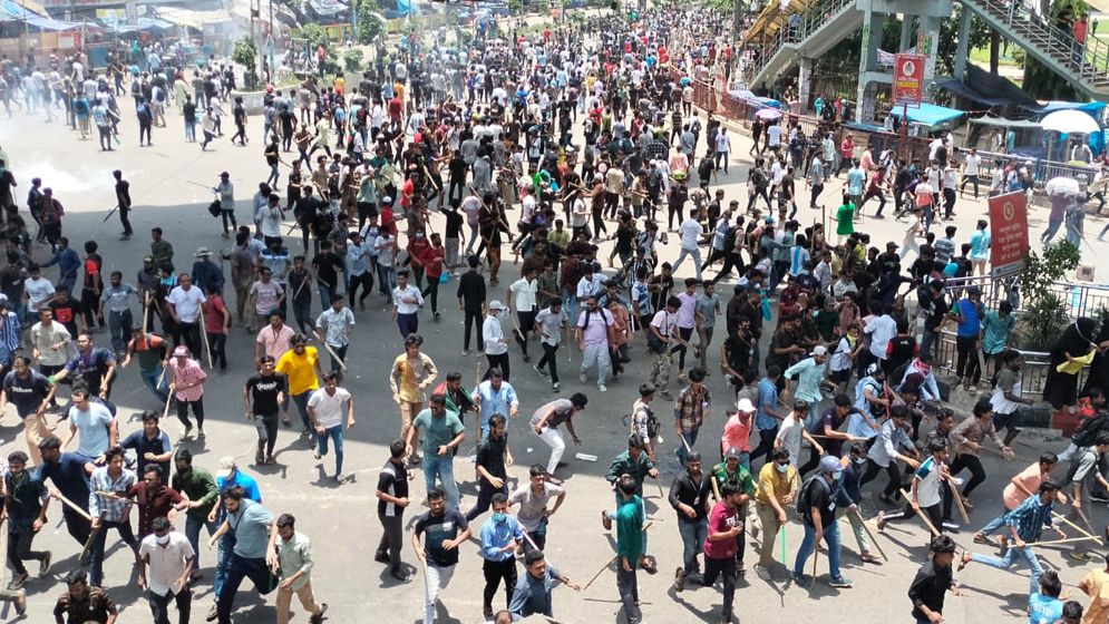 ভাঙচুর ও অগ্নিকাণ্ডে আমরা জড়িত নই