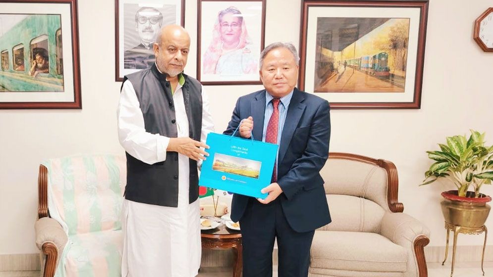 দক্ষিণ কোরিয়াকে রেলে বিনিয়োগের আহ্বান রেলমন্ত্রীর