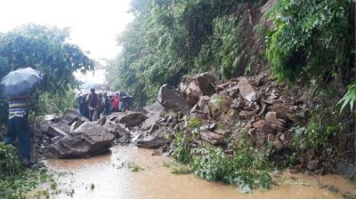 বান্দরবানে পাহাড়ধস, বন্যার আশঙ্কা