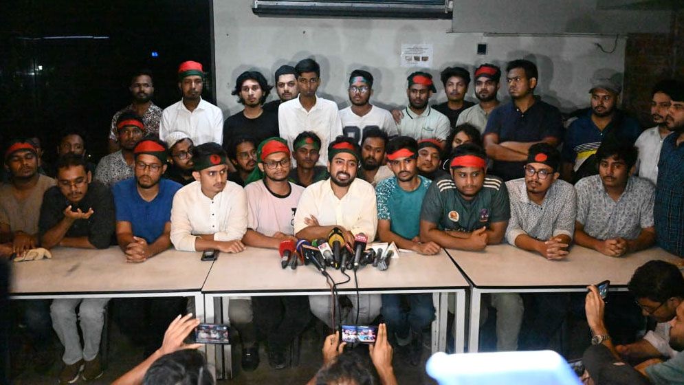 অন্য কোনো সরকার মানবো না: সমন্বয়ক নাহিদ