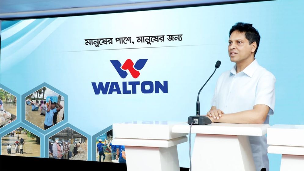 বন্যার্তদের পাশে থাকতে পরিবেশক, প্লাজা ও বিক্রয় প্রতিনিধিদের নির্দেশ ওয়ালটনের এমডির