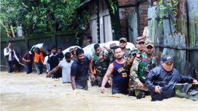 বৃষ্টি কমেছে, বন্যা পরিস্থিতির উন্নতি