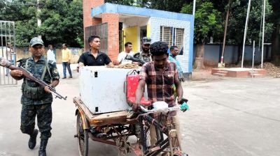 লুট হওয়া কমিউনিটি ব্যাংকের এটিএম বুথ উদ্ধার