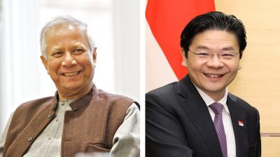 ড. ইউনূসকে স্বাগত জানালেন সিঙ্গাপুরের প্রধানমন্ত্রী