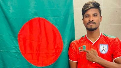 পুলিশের গুলিতে আহত বাংলাদেশ জাতীয় দলের ফুটবলার