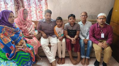 শহীদ আহানাফের বাসায় তথ্য উপদেষ্টা