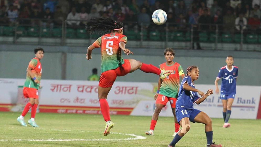 এগিয়ে গিয়েও রক্ষণের ভুলে গোল খেল বাংলাদেশ