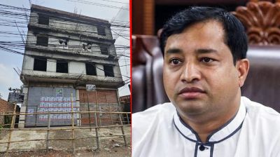 জমি নিয়ে টাকা দেননি, সাবেক মেয়র জাহাঙ্গীরের বাড়ির সামনে বেড়া