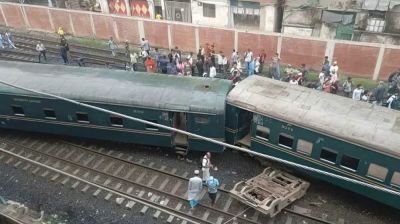 গোপীবাগে নারায়ণগঞ্জগামী ট্রেন লাইনচ্যুত