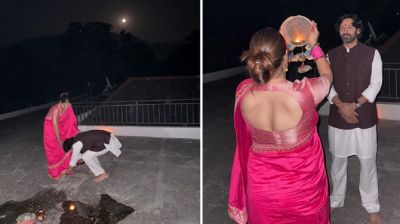 স্ত্রীর পা ছুঁয়ে কটাক্ষের শিকার বিক্রান্ত