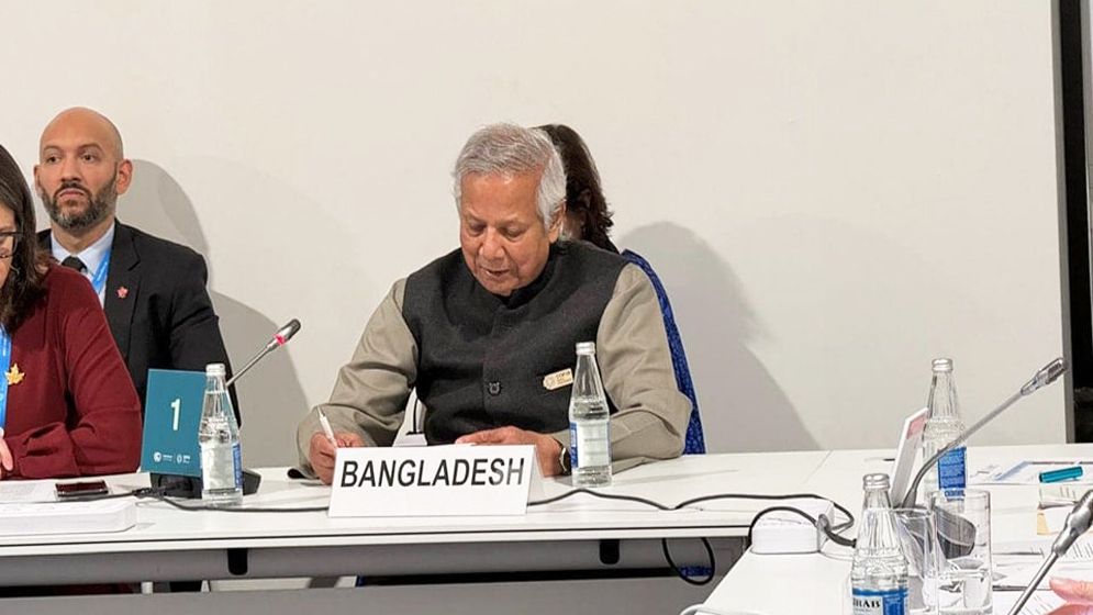 জলবায়ু ঝুঁকিপূর্ণ দেশগুলোর জন্য পর্যাপ্ত সহায়তা প্রয়োজন: প্রধান উপদেষ্টা