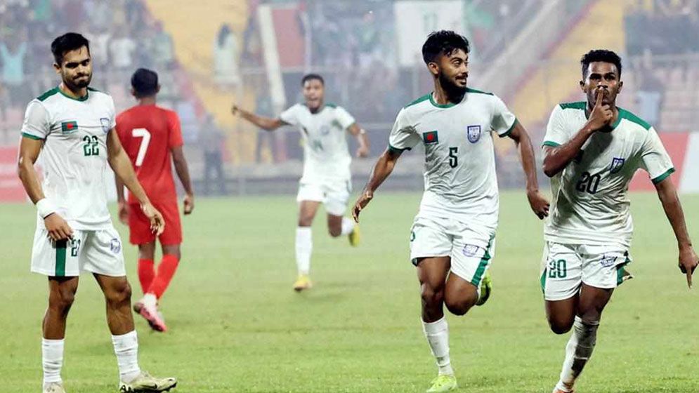 মালদ্বীপকে ২-১ গোলে হারালো বাংলাদেশ