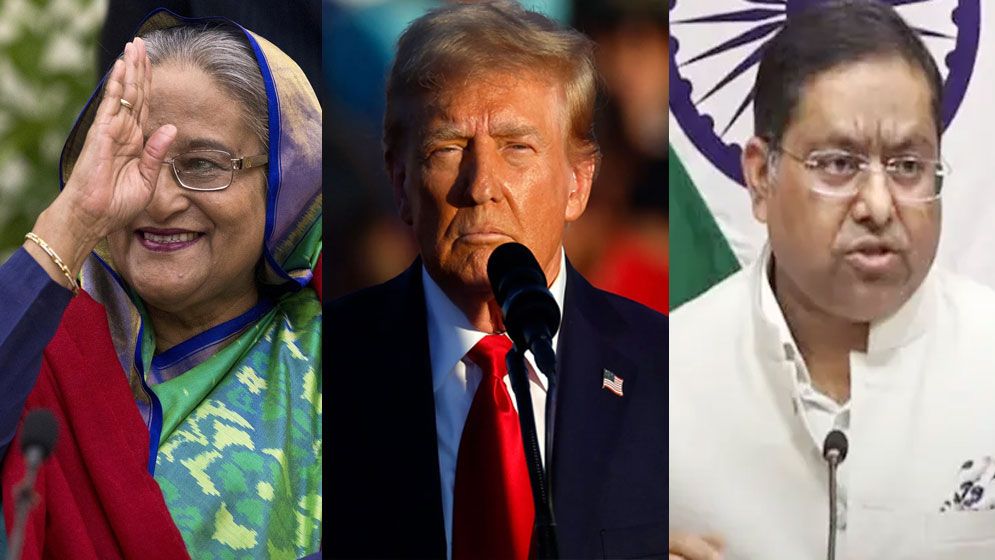 নিজেকে প্রধানমন্ত্রী উল্লেখ করে ট্রাম্পকে অভিনন্দন শেখ হাসিনার, যা বললো ভারত