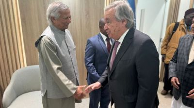 জাতিসংঘ মহাসচিবের সঙ্গে প্রধান উপদেষ্টার রূদ্ধদ্বার বৈঠক, যে যা বললেন
