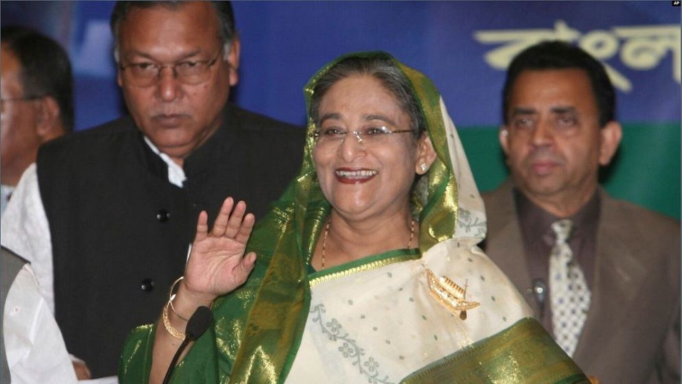 জনসমক্ষে প্রথম ভাষণে যা যা দাবি করলেন শেখ হাসিনা