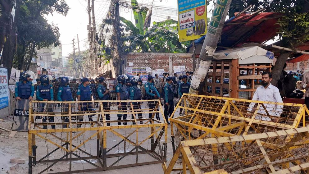 ভারতীয় দূতাবাস ঘেরাও কর্মসূচি, আইনশৃঙ্খলা বাহিনীর সতর্ক অবস্থান