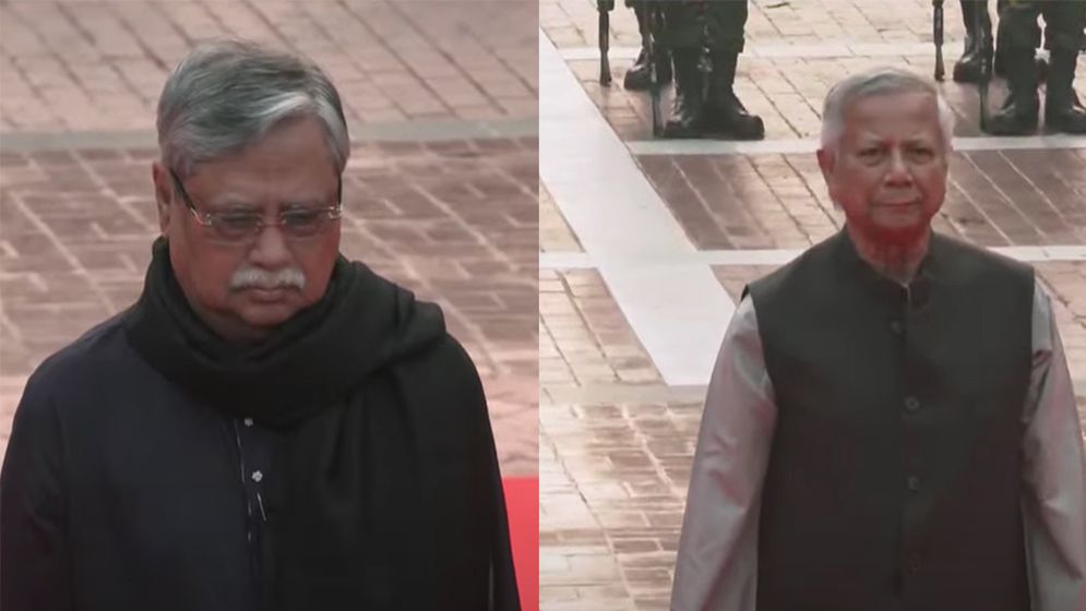 বুদ্ধিজীবী স্মৃতিসৌধে রাষ্ট্রপতি-প্রধান উপদেষ্টার শ্রদ্ধা