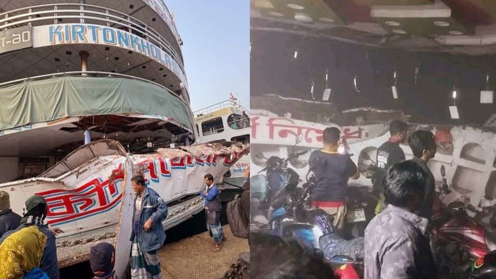 ঢাকা-বরিশাল নৌরুটে যাত্রীবাহী দুই লঞ্চের সংঘর্ষ