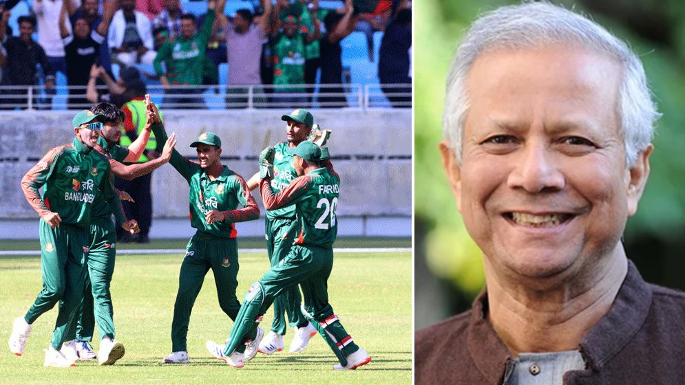 অনূর্ধ্ব-১৯ ক্রিকেট দলকে প্রধান উপদেষ্টার অভিনন্দন