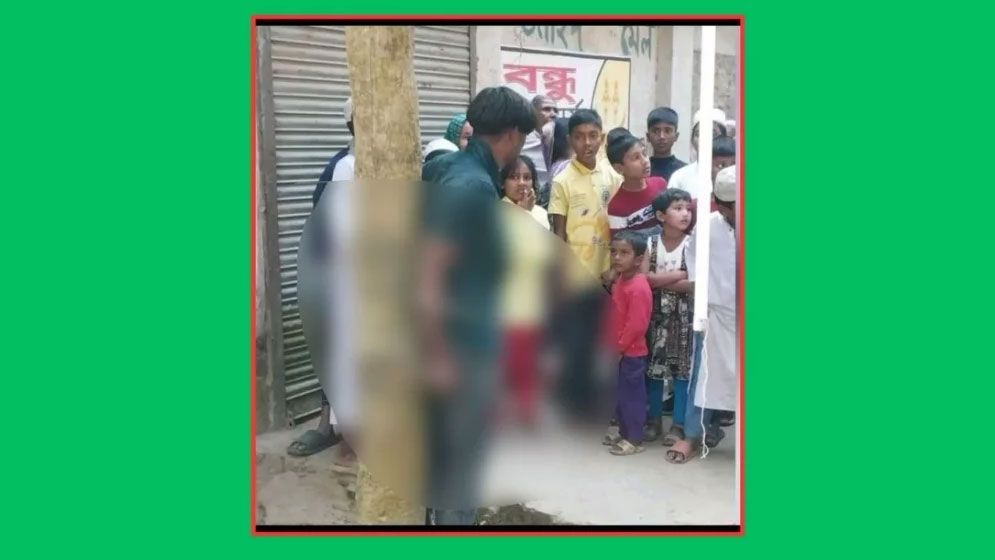 নিষিদ্ধ ছাত্রলীগ নেতাকে গণপিটুনি