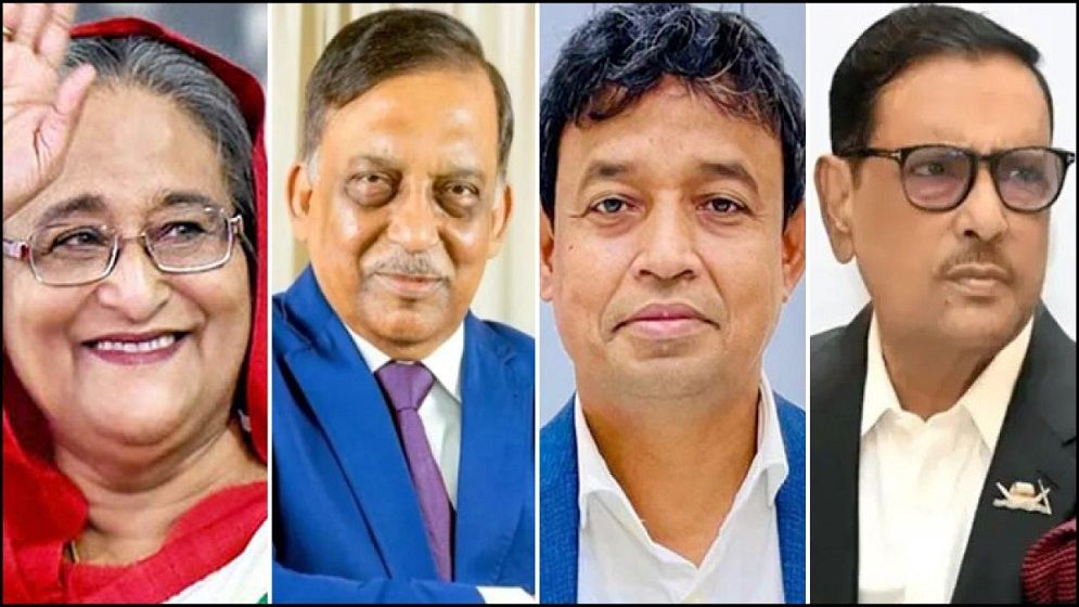 শেখ হাসিনা, কাদের, কামাল ও হারুনসহ ১৮৯ জনের বিরুদ্ধে মামলা