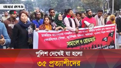 পুলিশ দেখেই যা হলো ৩৫ প্রত্যাশীদের