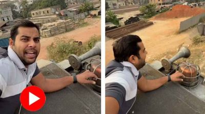 বাংলাদেশে ট্রেনের মাথায় চড়ে ভাইরাল ভারতীয় যুবক!