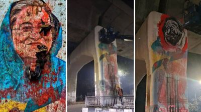 শেখ হাসিনার গ্রাফিতি মোছা ‘অনিচ্ছাকৃত ভুল’
