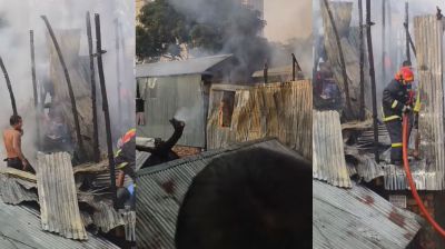 মহাখালীতে আবাসিক ভবনের আগুন নিয়ন্ত্রণে