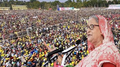 শেখ হাসিনার জনসভায় কোটি মানুষের জনসমাগম, যা জানা গেলো