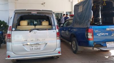 তাহেরিকে গ্রেপ্তার অভিযানে পুলিশের গাড়ি ভাঙচুর, ৬ পুলিশ আহত