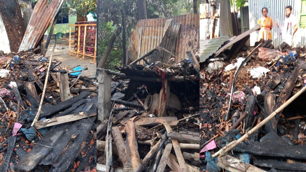 পাবনায় বীর মুক্তিযোদ্ধার বাড়িতে আগুন, শঙ্কিত পরিবার!