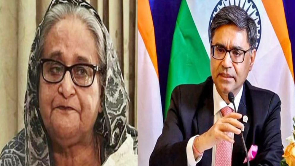 শেখ হাসিনার বক্তব্য ভালো চোখে দেখে না ভারত: বিক্রম মিশ্রি