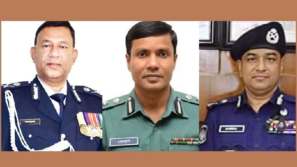তিন অতিরিক্ত আইজিপিকে বাধ্যতামূলক অবসর